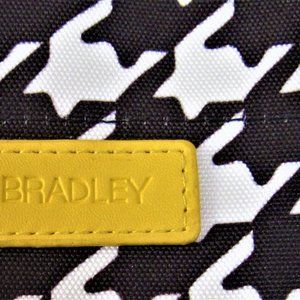 Vera Bradley Tote "Hello" Yellow Black Houndstooth